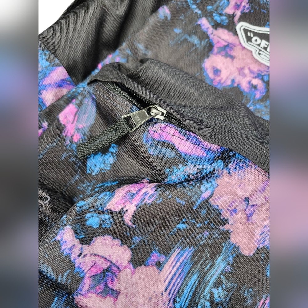 Vans Black And Blue Patterned Backpack - image 4